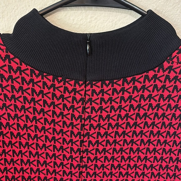 MICHAEL KORS signature print holiday collection mini dress with cut out - Picture 5 of 7